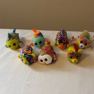 Ty Beanie Boos Happy Meals Mc Donalds Colorful Plush Lot of 7